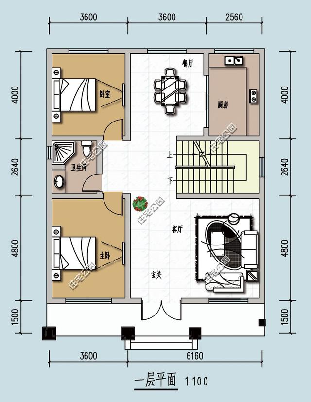 5套10米宽小户型农村别墅房型方正四平八稳最低只需21万