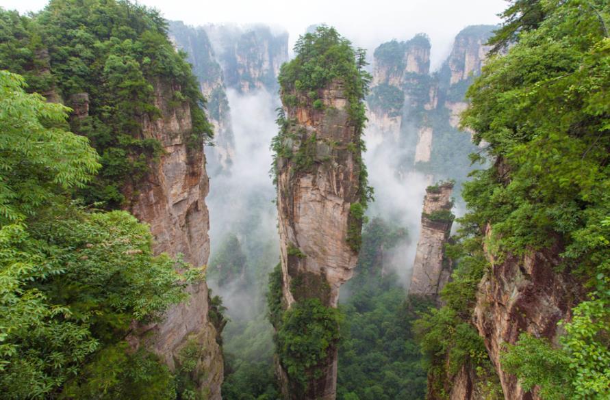 湖南5a景区张家界,自然风光美不胜收,还有著名的玻璃栈道|张家界|地貌