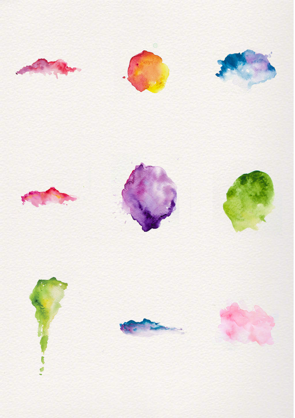 设计师都在用288款水彩泼墨素材让你做出更有特效的海报