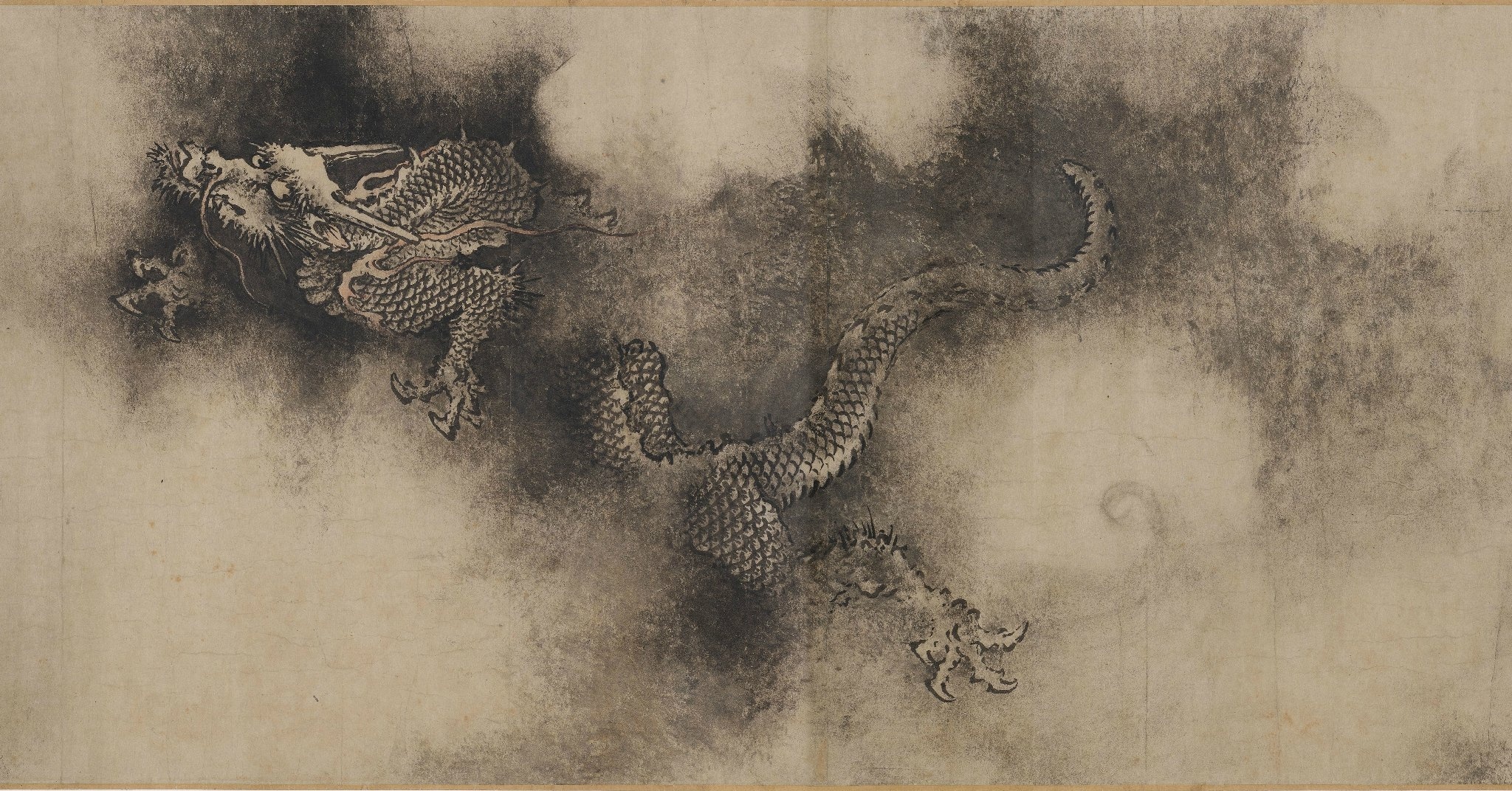 史上最有名的《九龙图》南宋·陈容,现藏美国波士顿美术馆