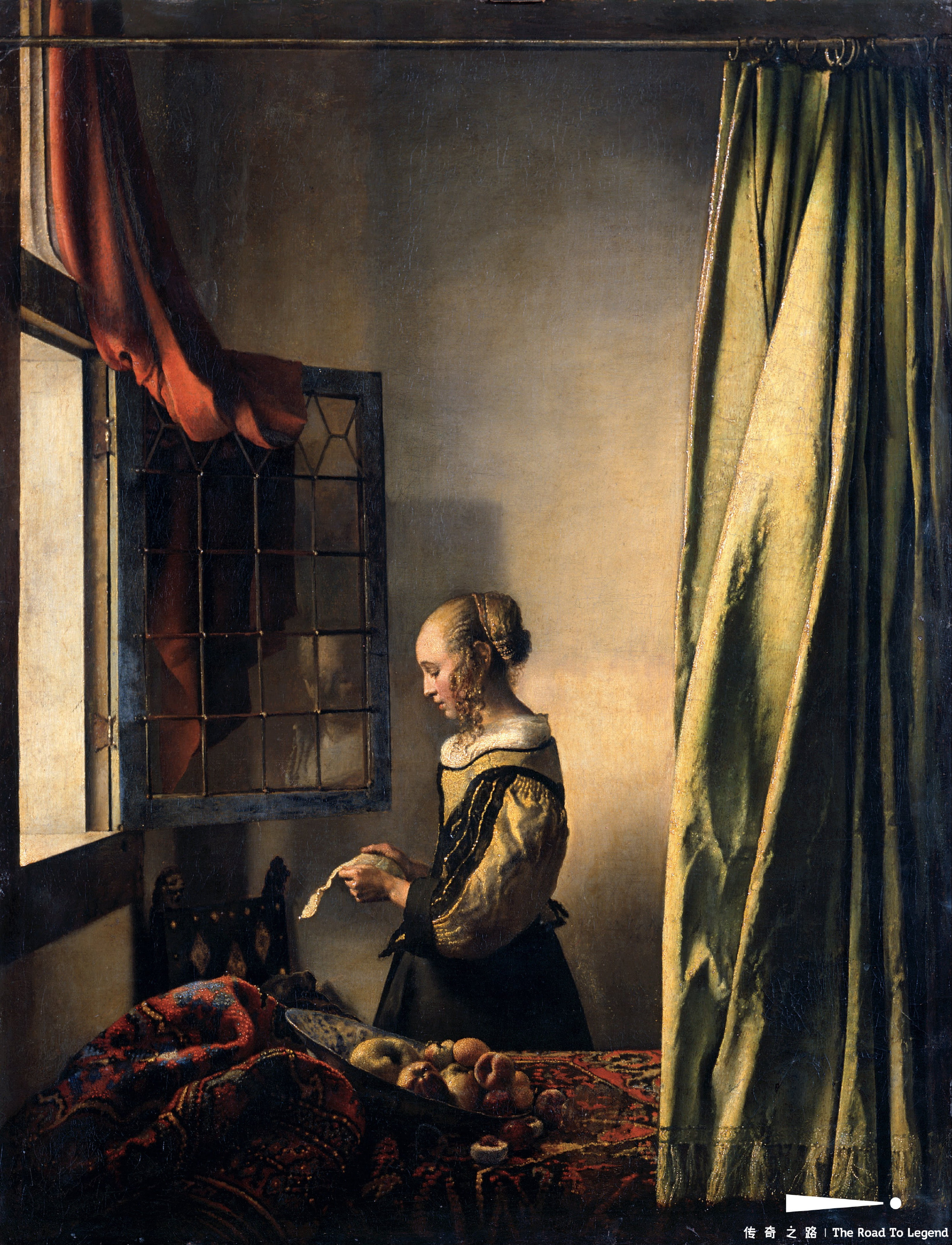 荷兰优秀的风俗画家,被看作"荷兰小画派"的代表画家:维米尔