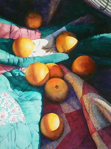 水彩的光影与明暗被她画成这样啧啧啧不愧是大神