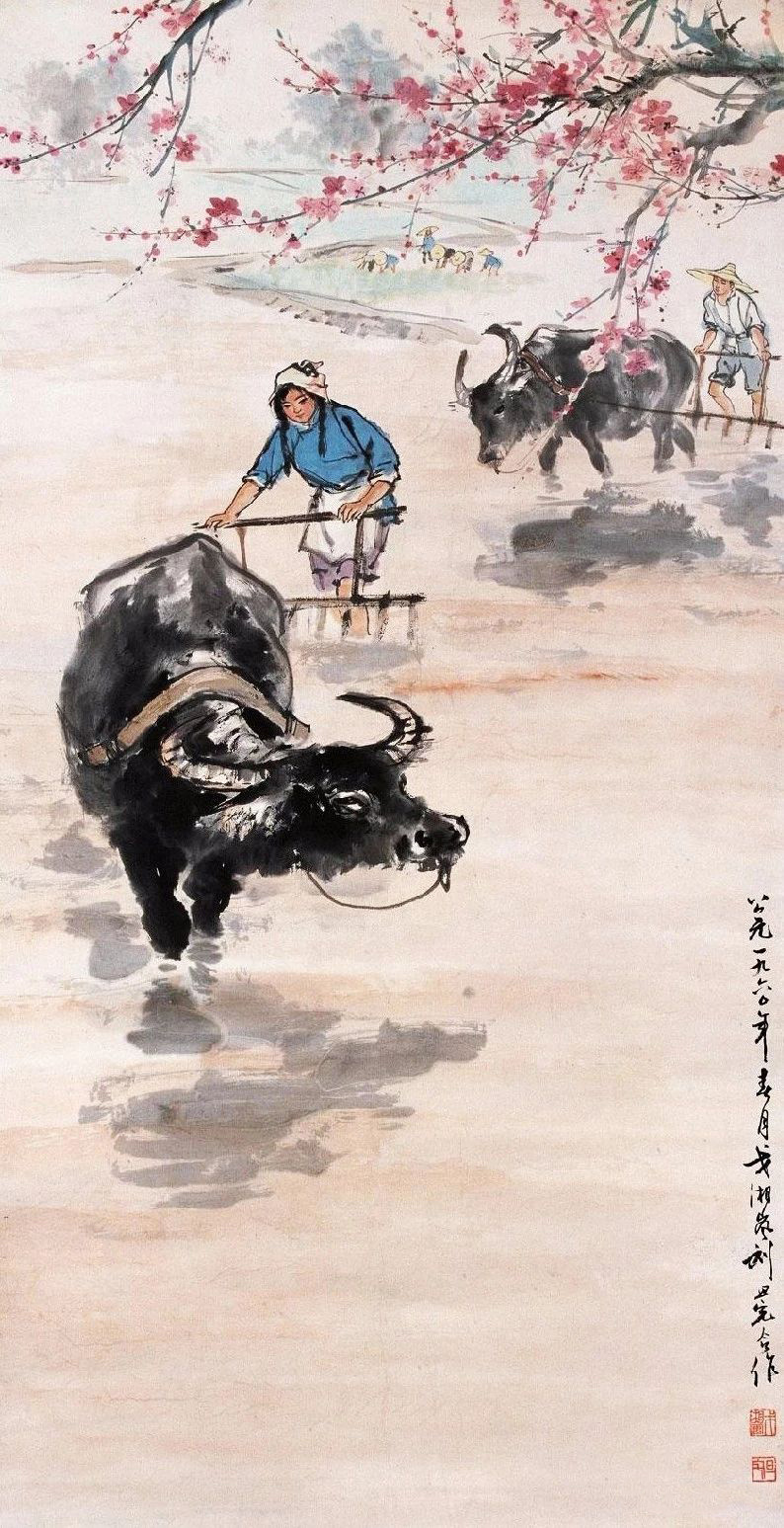 刘旦宅笔下的驴和牛,纯朴自然,笔精墨妙,不做作不虚妄.