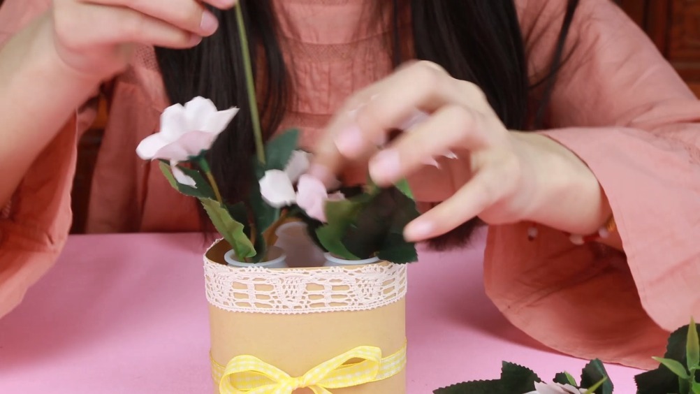 酸奶瓶子创意手工花盆图片