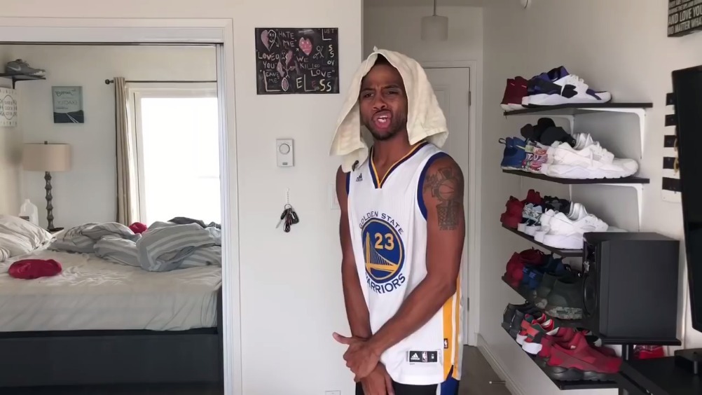 模仿帝恶搞:格林和杜兰特回更衣室之后