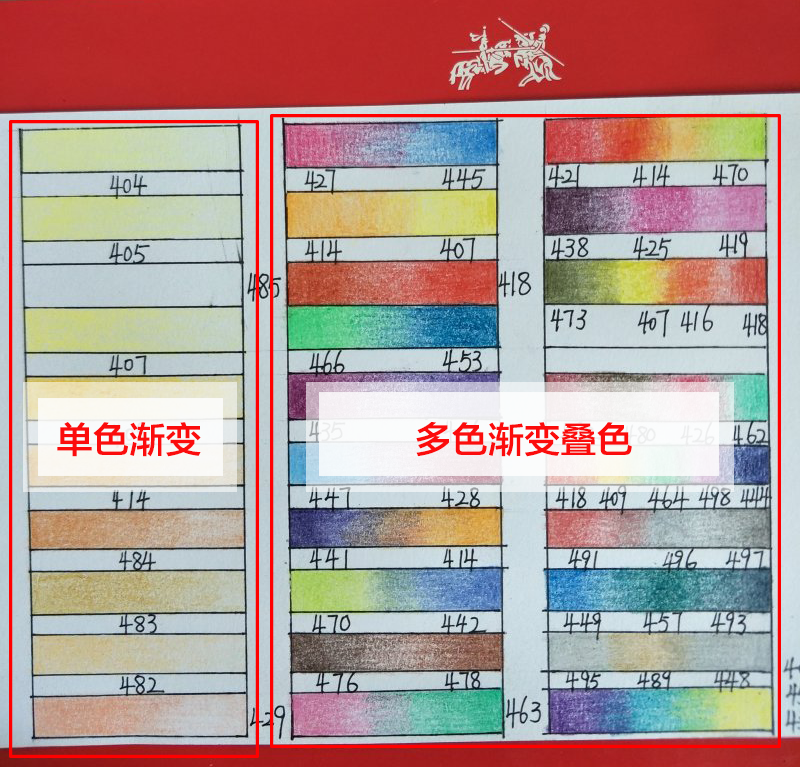 初学彩铅如何练习叠色