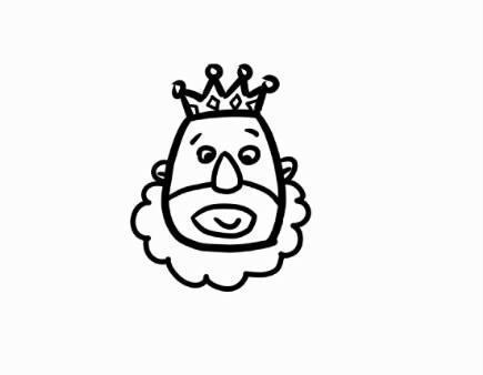 跟我一起画简笔画第45期国王