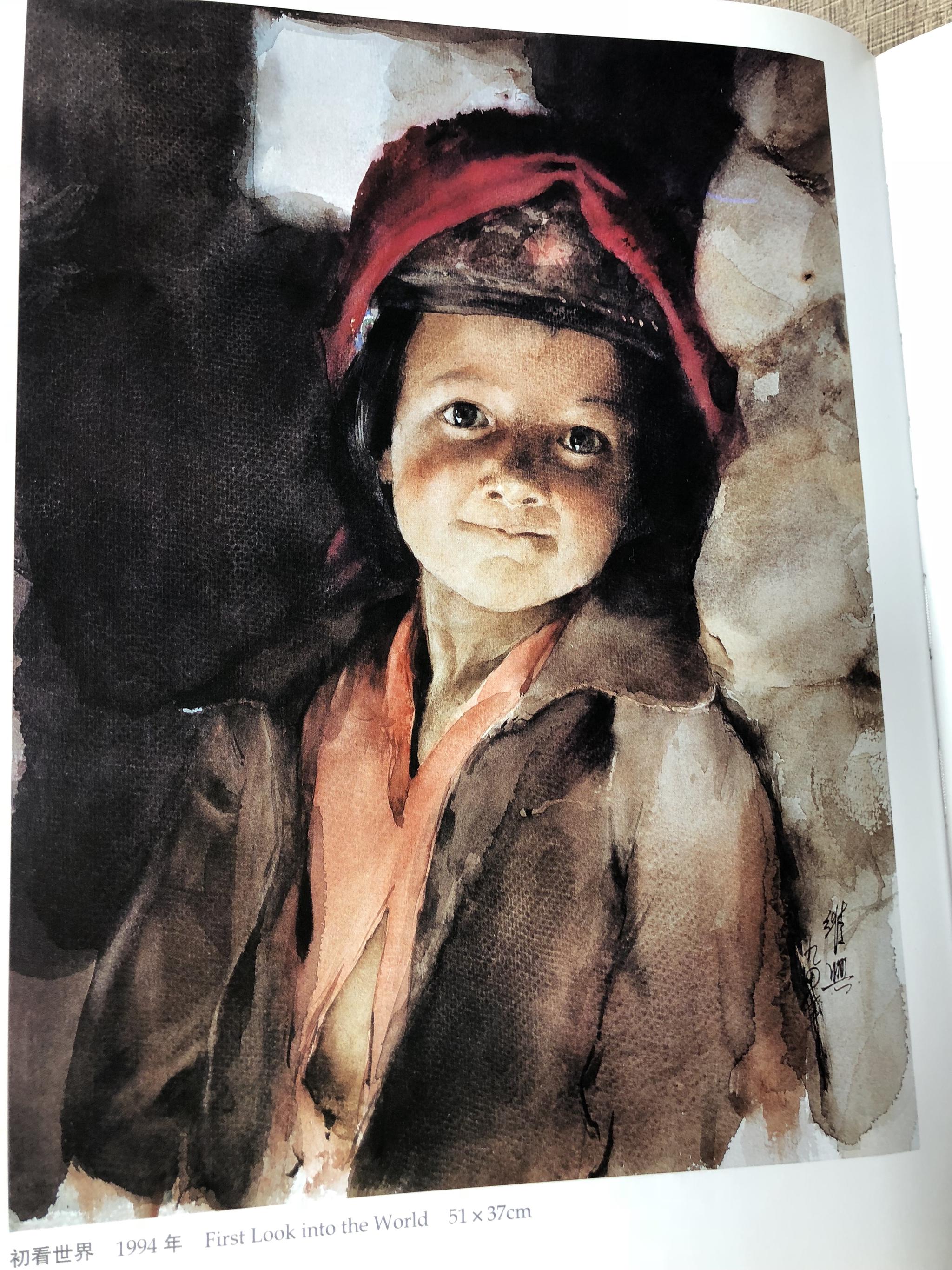 关维兴老爷子的水彩人物造型严谨厚重,色彩高雅,笔法洒脱|水彩|笔法