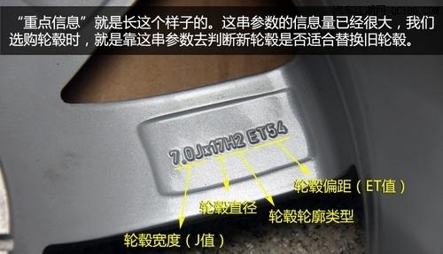 汽车轮毂改装参照数据