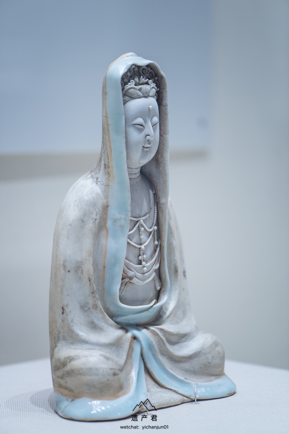 沈阳故宫博物院藏· 宋代景德镇青白釉瓷塑观音像