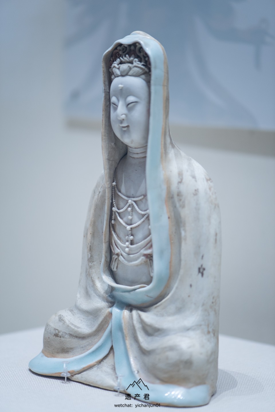 沈阳故宫博物院藏· 宋代景德镇青白釉瓷塑观音像