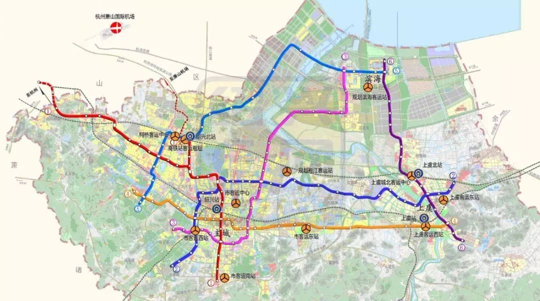 重磅绍兴地铁2345号线建设规划意见征询中,柯桥区未来地铁新规划,绍兴