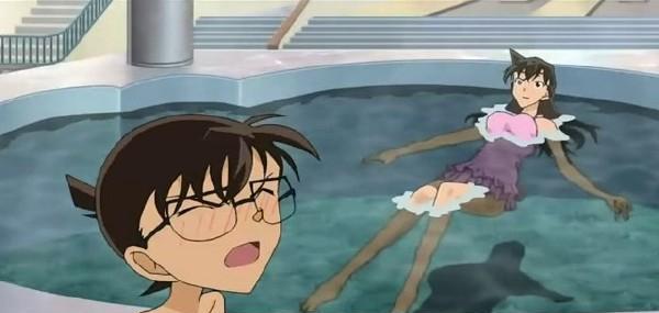 柯南害羞的时候好可爱萌萌哒