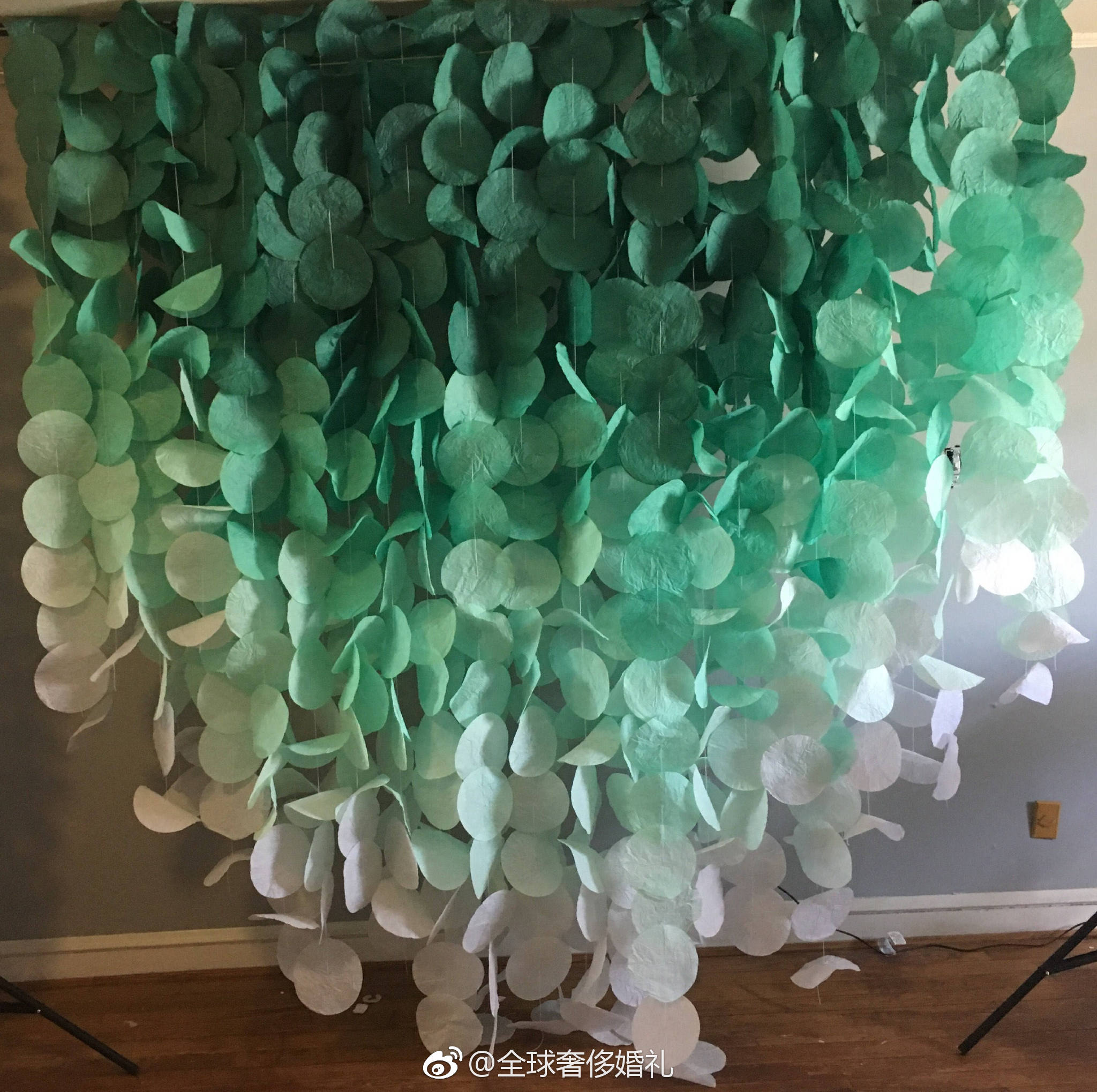 纸艺背景墙,好美的颜色