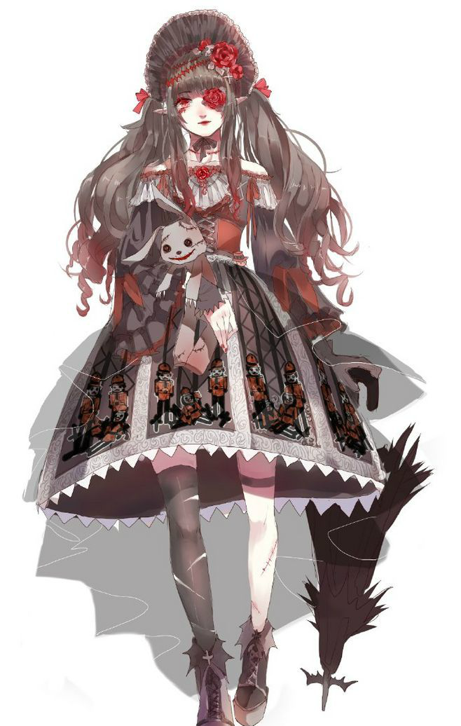 动漫二次元暗黑系美少女壁纸,你就是独一无二的黑暗之光