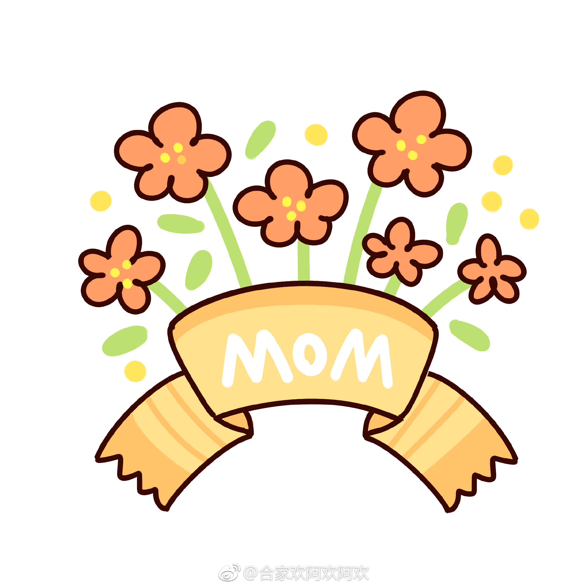 母亲节要到啦画一张简笔画小贺卡送给妈妈吧