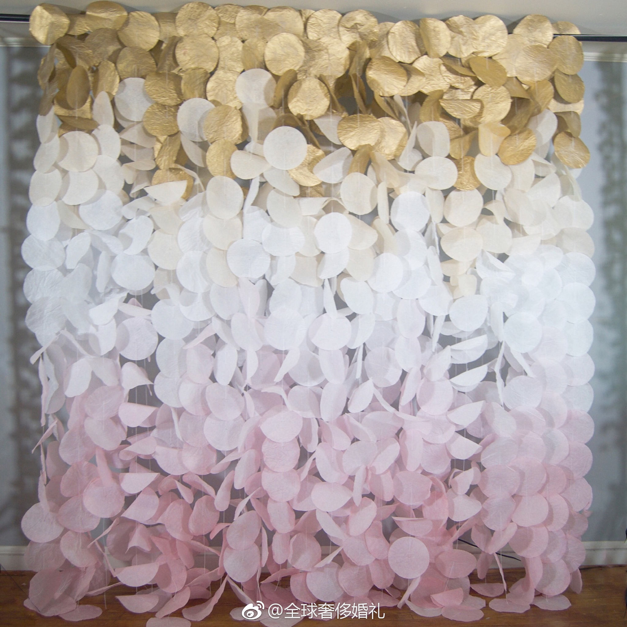 纸艺背景墙,好美的颜色