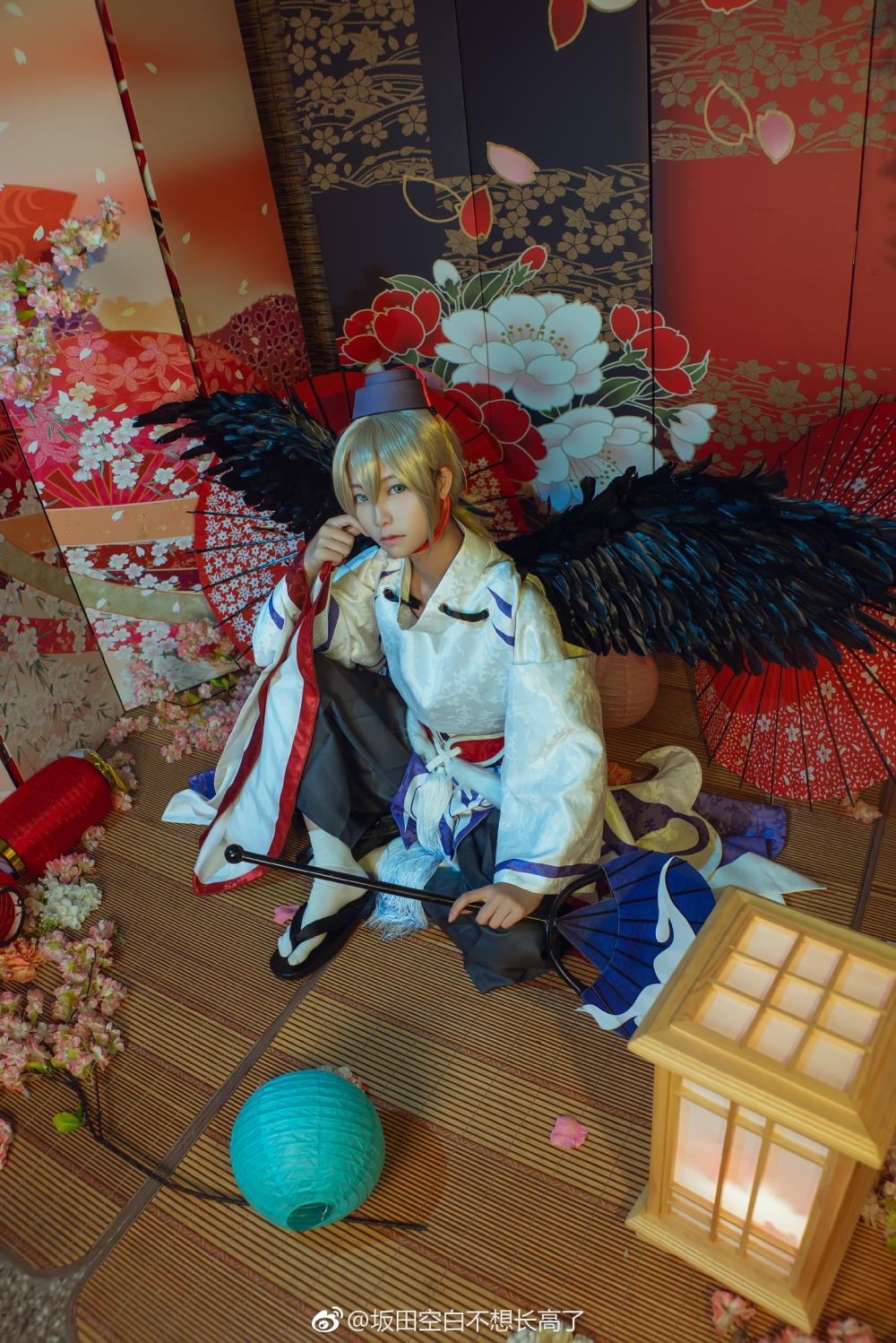 阴阳师 少羽大天狗cosplay 是超帅气的大狗啊