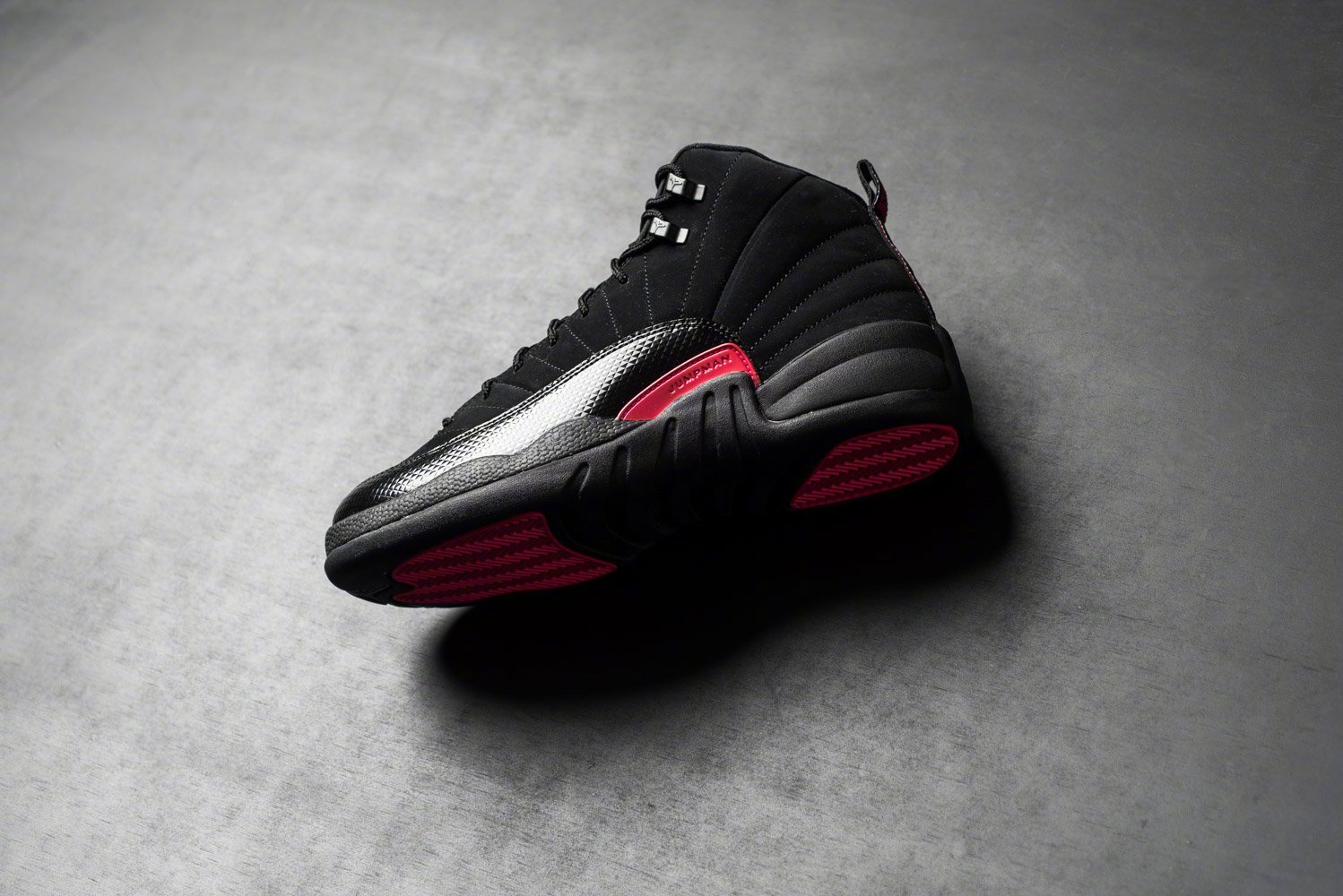 jordan 12 black dark grey rush pink