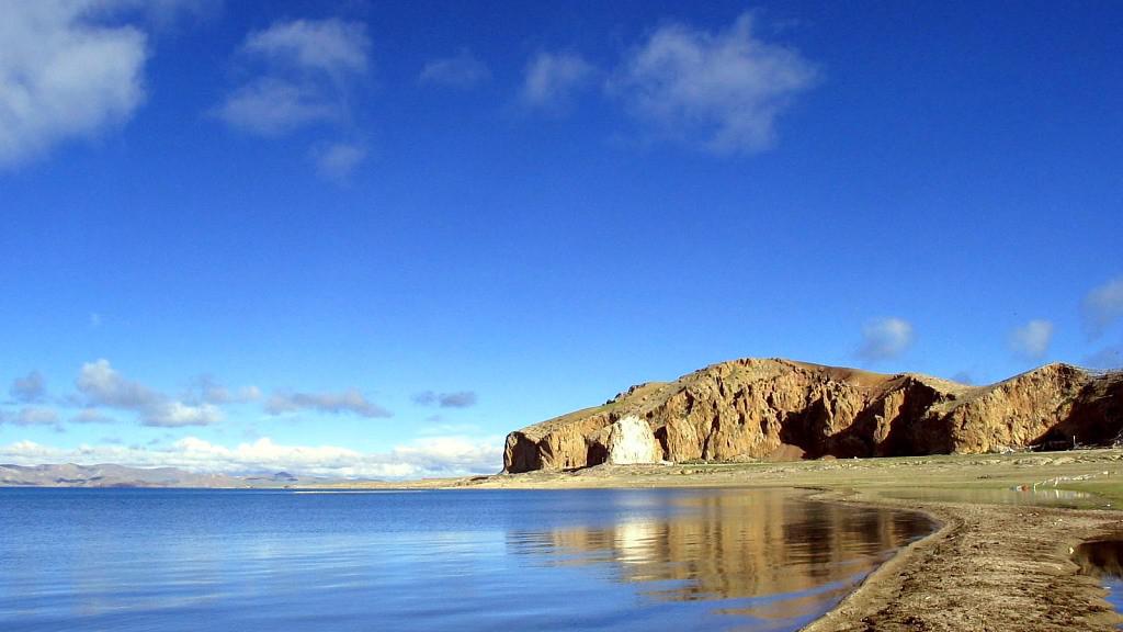 纳木错湖我好想做一条鱼自由自在