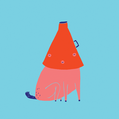 动静结合的哦来自插画师 tina siuda