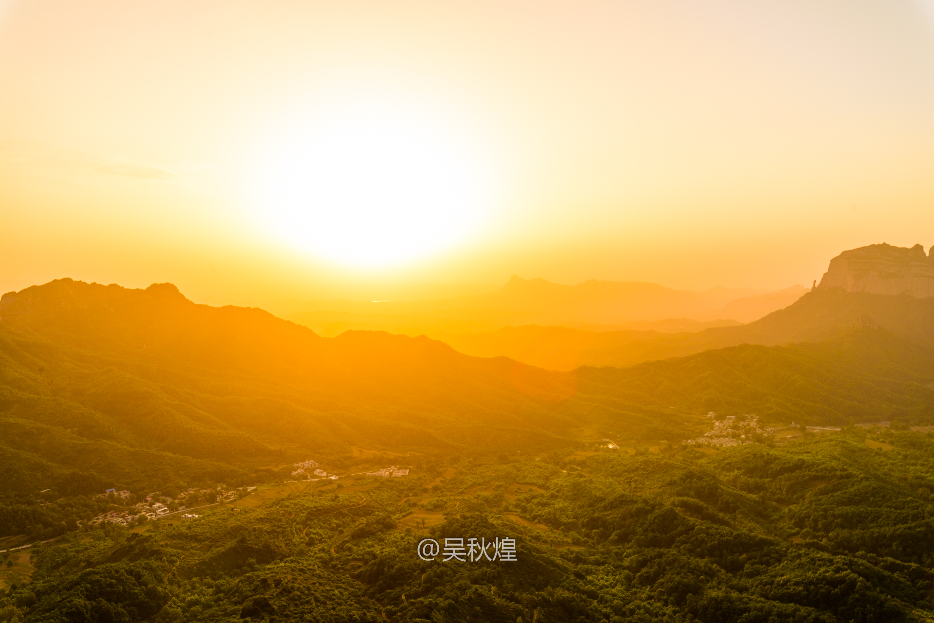 早上3点半起床，爬山拍日出，邯郸东太行风景区