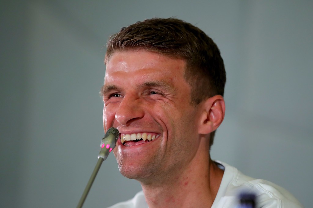 穆勒出席德国队新闻发布会