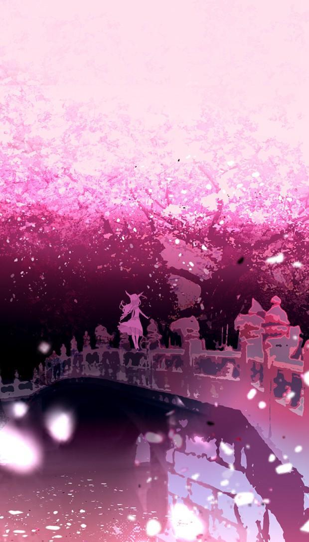 9张唯美治愈系的樱花日系插画美图好浪漫的感觉