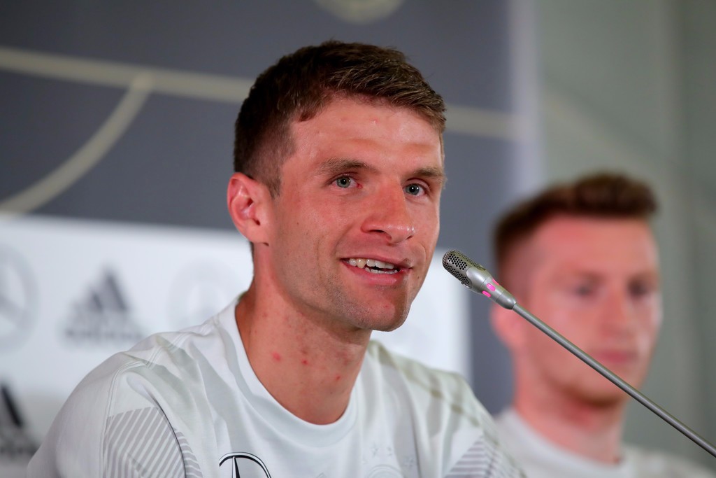 穆勒出席德国队新闻发布会