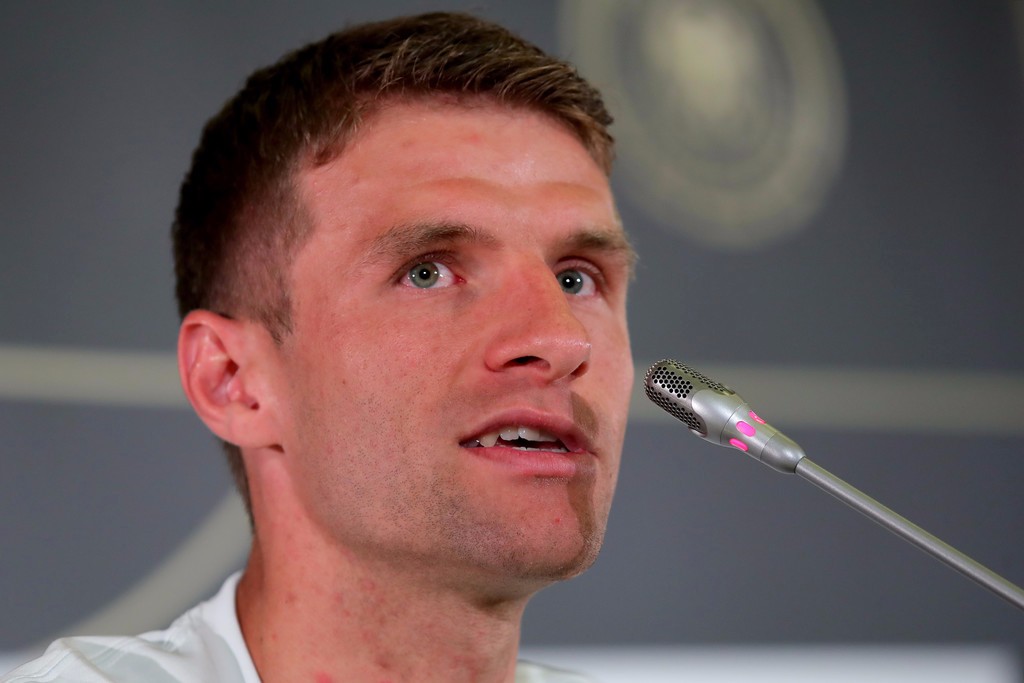 穆勒出席德国队新闻发布会