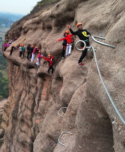 广州清远马头山飞拉达,秋高气爽的最佳选择