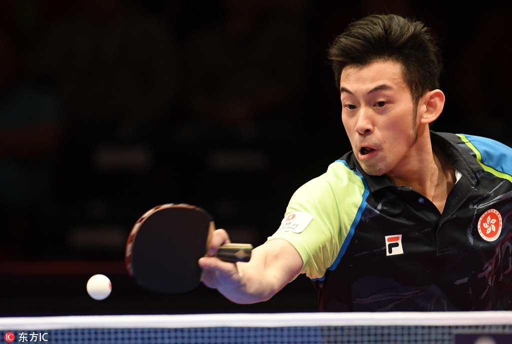 男单半决赛马龙vs黄镇廷 高清图集来袭龙队迷死个人