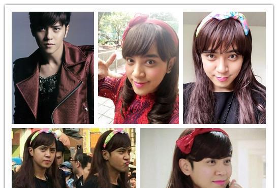 当红男明星男扮女装的惊艳照,第一名众望所归