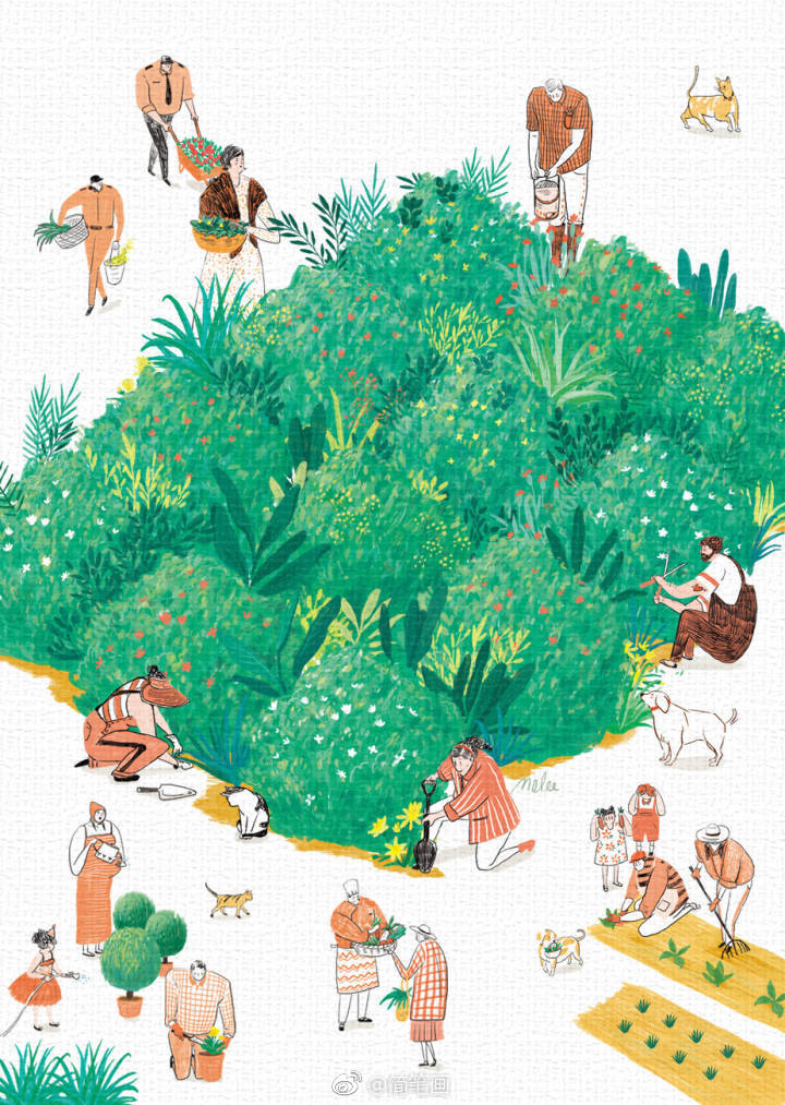 小清新田园风插画(by:molee)