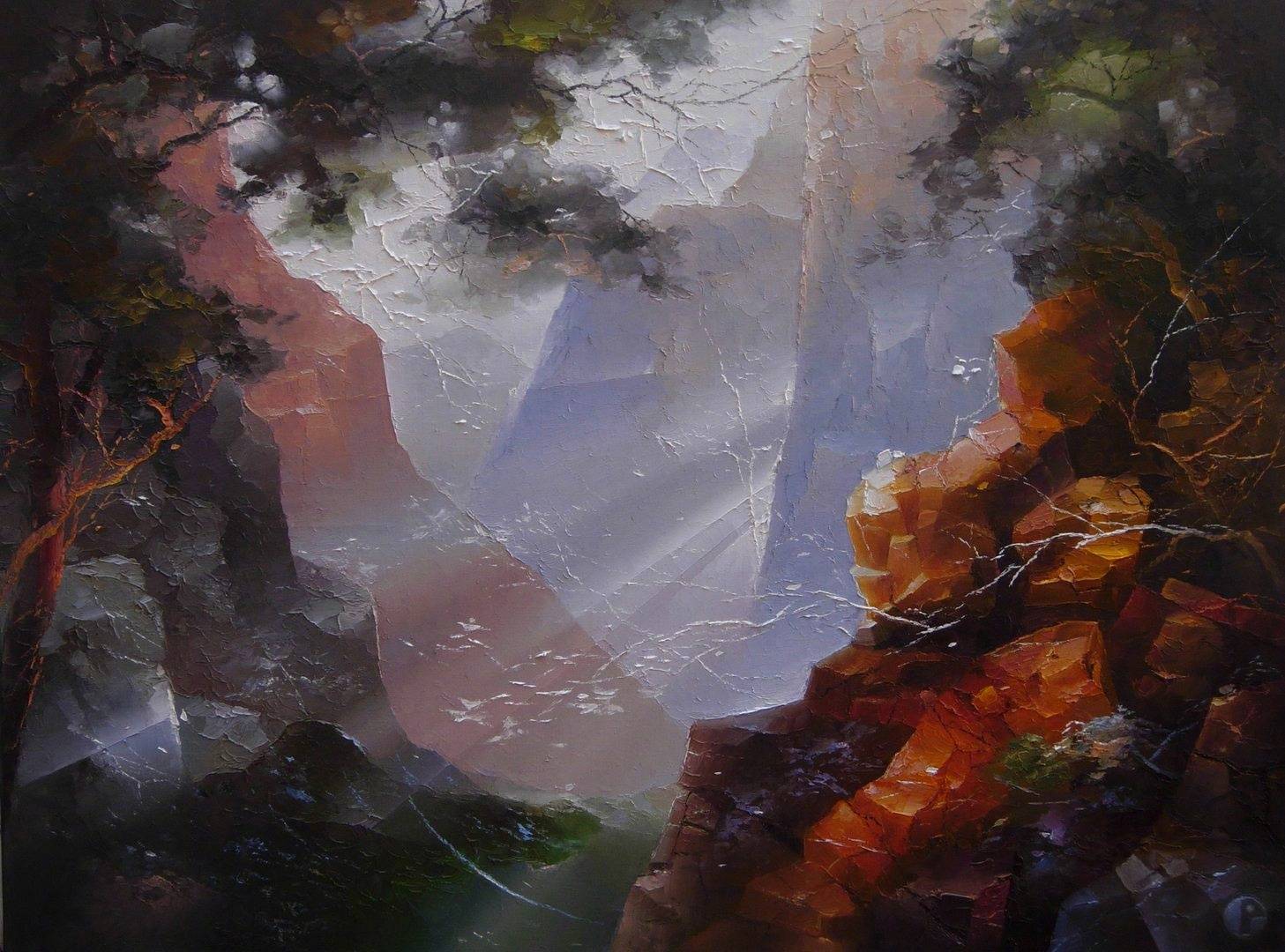 山林间:艺术家 petras lukosius 绘画作品|山林|艺术家|绘画作品_新浪