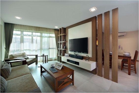 镂空 隔断,分区明确造型好看,这种电视背景墙的设计,美爆了!