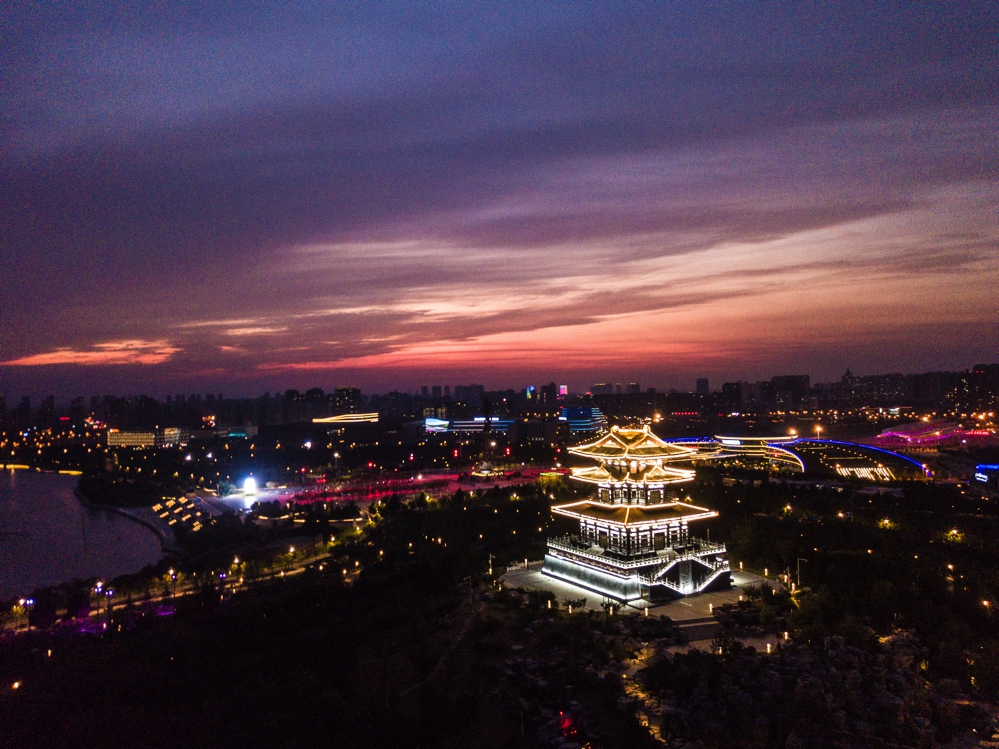 航拍唐山,初见凤凰城,涅盘而生,源远流长
