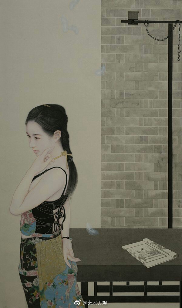 范春晓现代人物工笔画范春晓1980年生于安徽省阜阳市