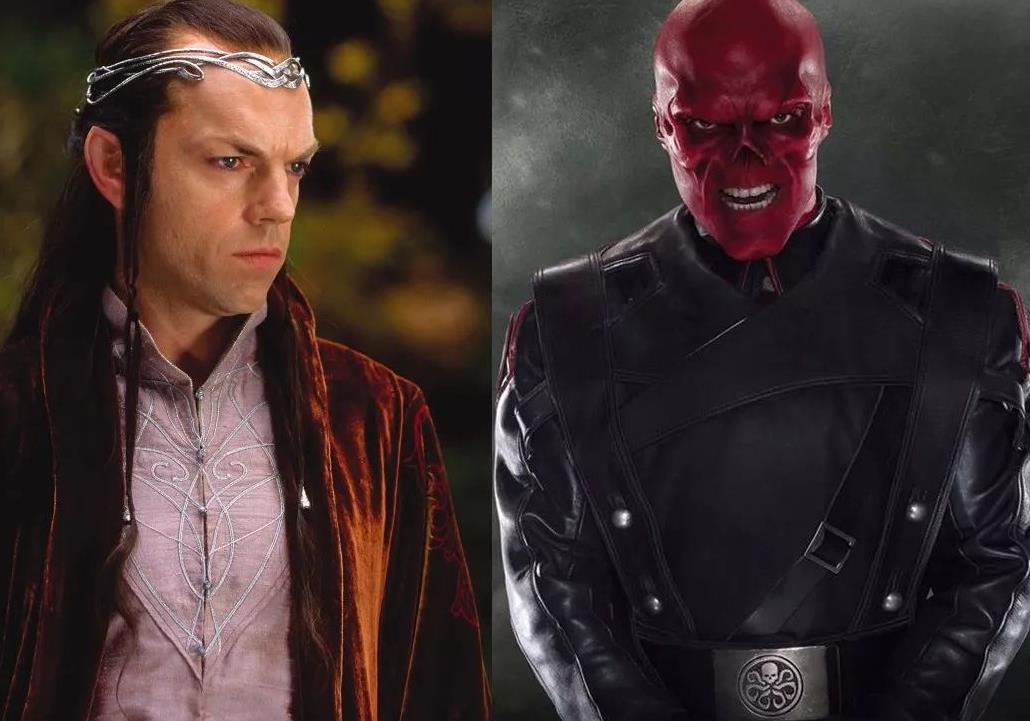 雨果叔在《魔戒》中饰演的是精灵王埃尔隆德,而在漫威电影宇宙中则