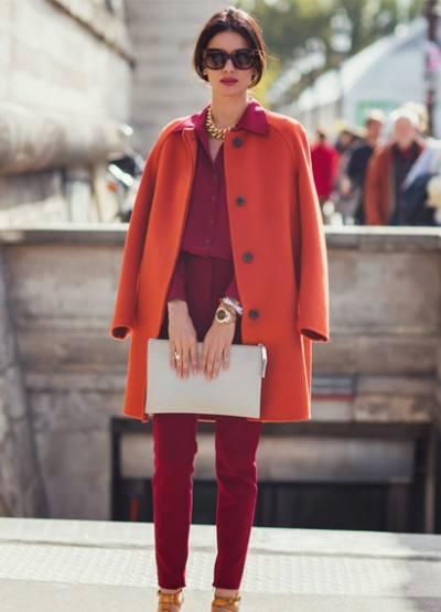 搭配|红色衣服怎么穿才不像在过年?