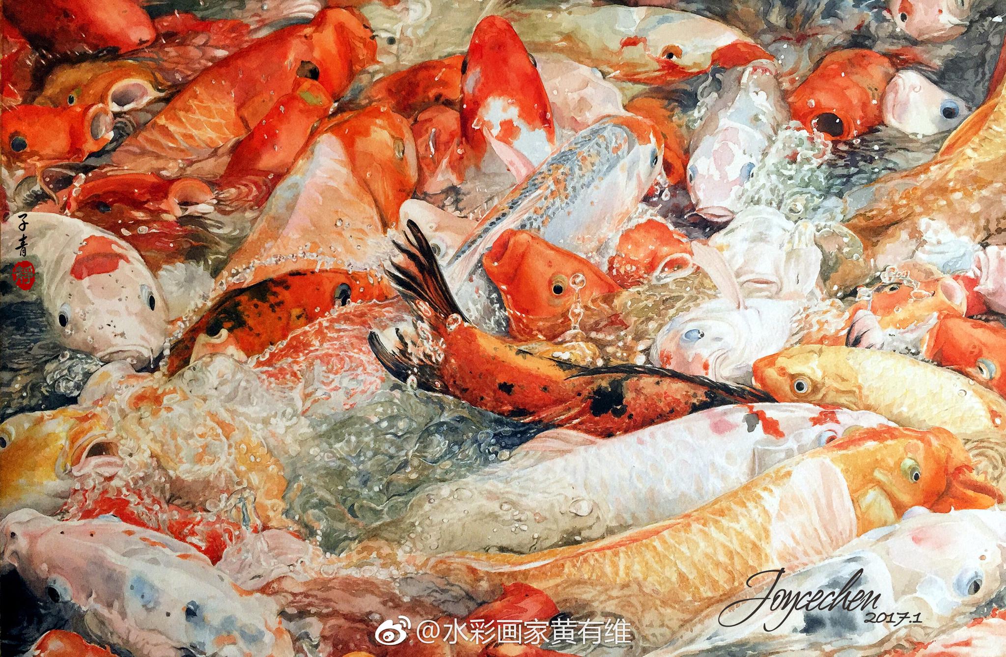 子青左 ,就有机会获得我和子青左签名的子青左老师新书《知鱼知画