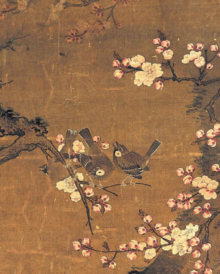 吕纪杏花孔雀图