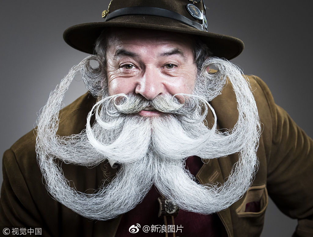 英国举办胡须锦标赛 美髯公们为了秀胡子也是拼了
