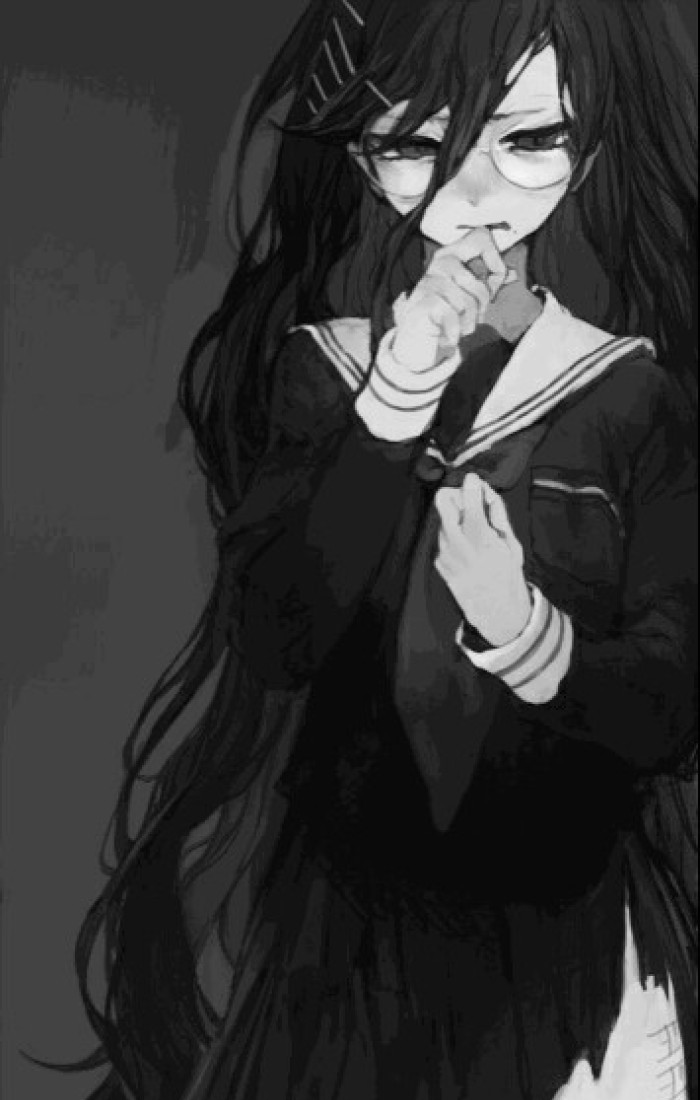 动漫二次元暗黑系美少女壁纸,一切都不是真的,这不是我的世界