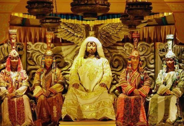 蒙古文献《阿勒坦汗传》:"天子成吉思汗之黄金家族,尊佛之化身薛禅汗