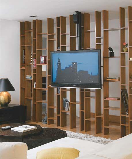 镂空 隔断,分区明确造型好看,这种电视背景墙的设计,美爆了!