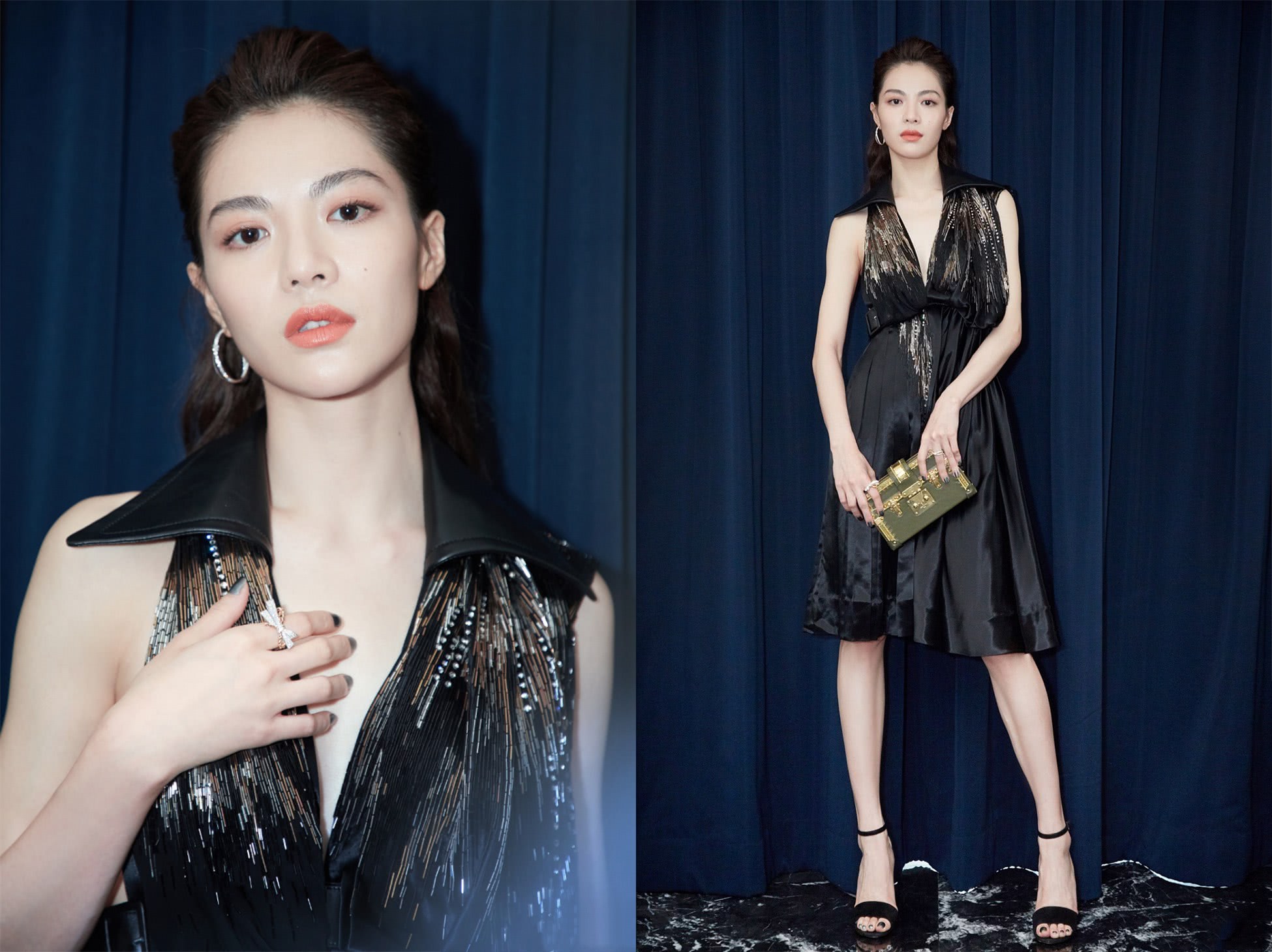 酷感霸气的钟楚曦碰上甜美的谭松韵网友攻主撩公主