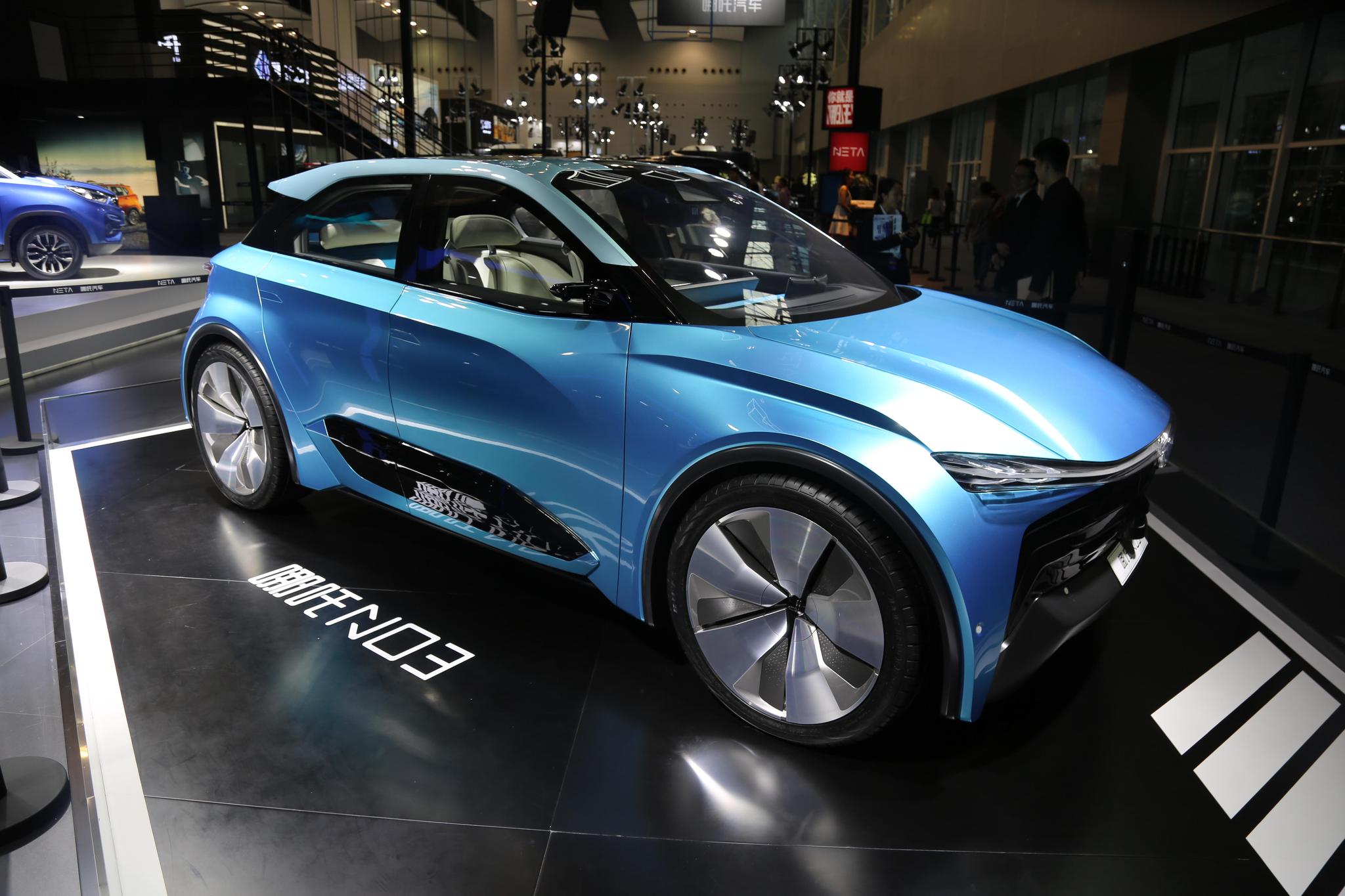 哪吒汽车n03合众新能源第二款量产车型广州国际车展首秀