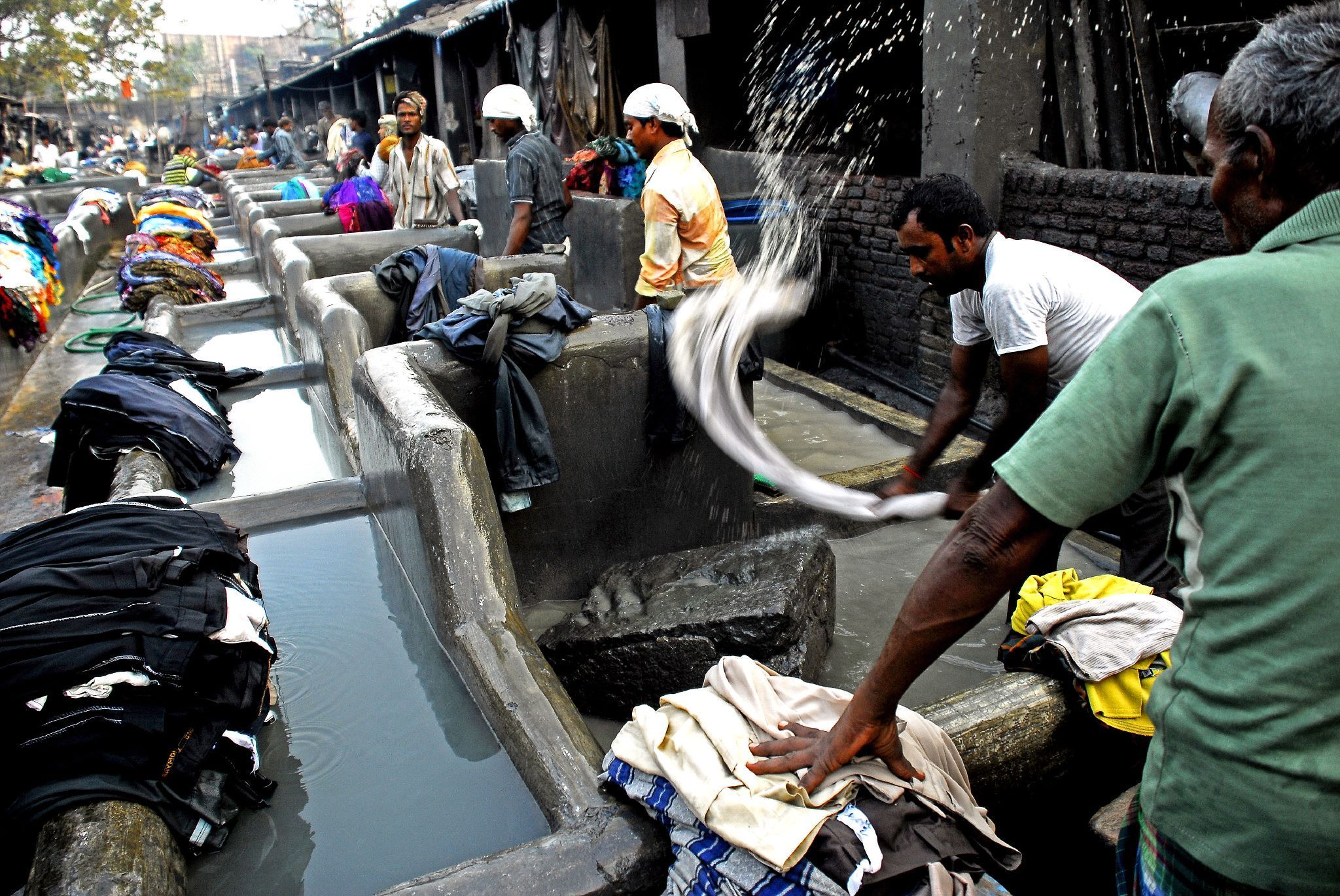 它是获得吉尼斯记录的世界最大露天洗衣场,不少印度电影在此取景