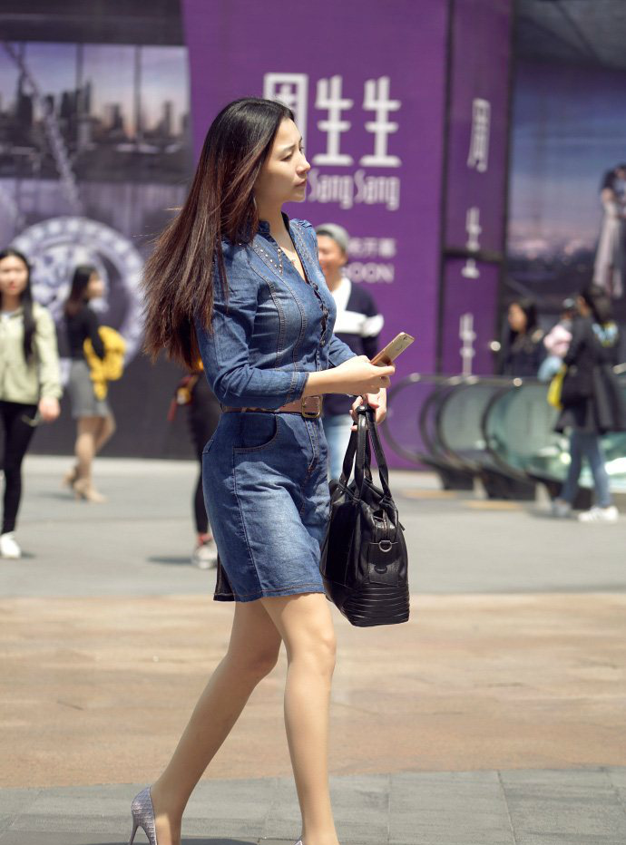 重庆街拍春图片